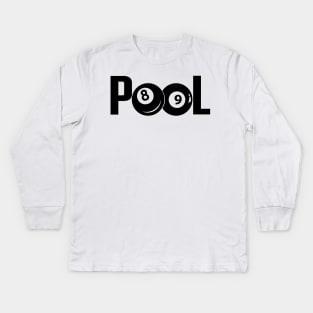 Pool billards Kids Long Sleeve T-Shirt